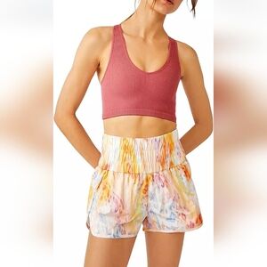 Free People FP Movement The Way Home High-rise Shorts Lynx Pastel Cosmic Combo S